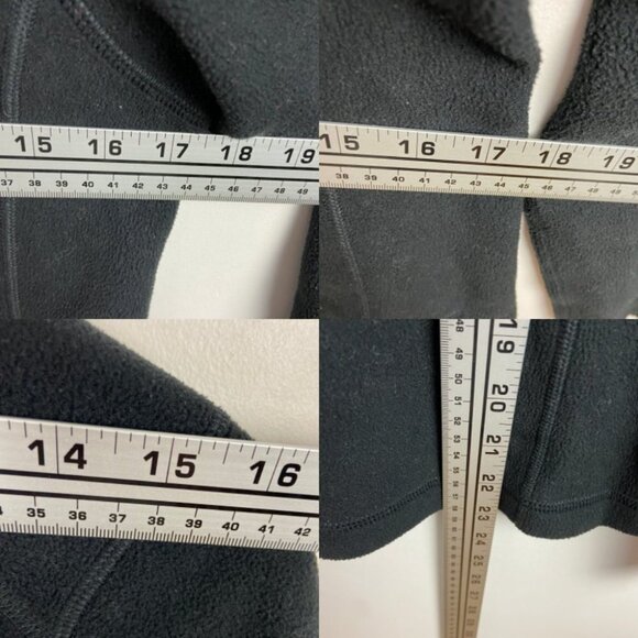 Patagonia Micro Fleece Quarter Zip Pullover Sweater Black Size Small Hiking Pull - Picture 11 of 14